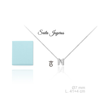 GARGANTILLA PLATA DE LEY CON LETRA N
