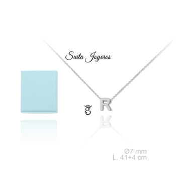 GARGANTILLA PLATA DE LEY CON LETRA R
