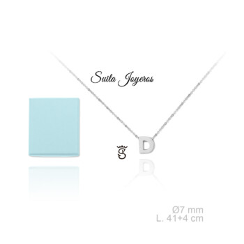 GARGANTILLA PLATA DE LEY CON LETRA D