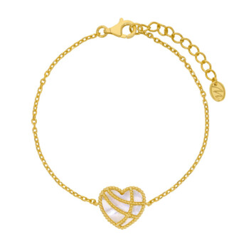Pulsera Corazón Nácar