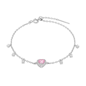 Pulsera Corazón Plata