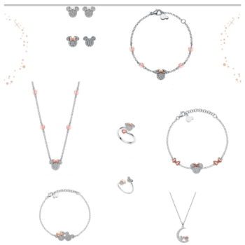 joyas disney minnie plata y circonitas