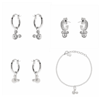 pendientes de aro minnie piedra natural