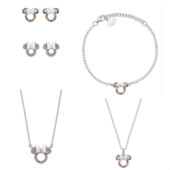 joyas disney minnie circonitas multicolor
