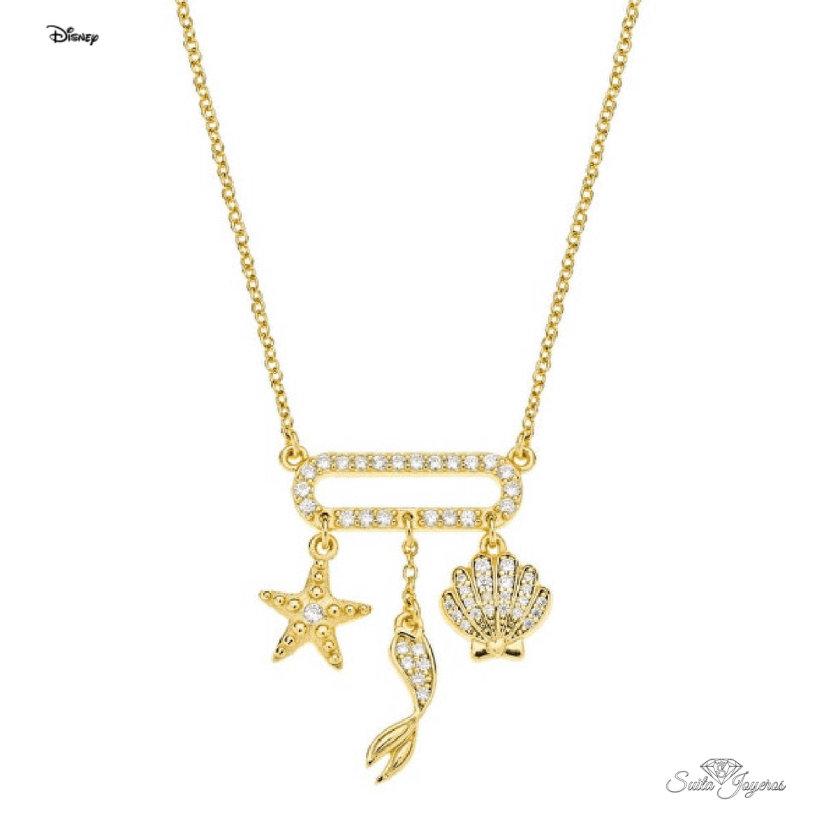 colgantes disney princesa ariel concha