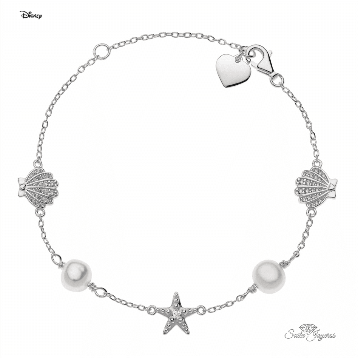 pulsera disney princesa ariel concha