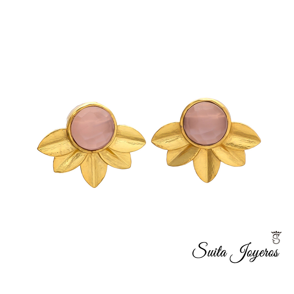 Pendientes Flor Rosa