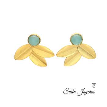 Pendientes Vega Aguamarina