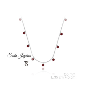 Gargantilla Plata De Ley Con Motivos.