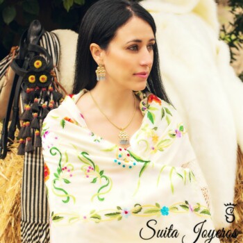 pendientes alamares joyas taurinas