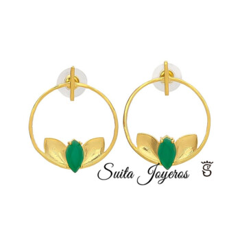 Pendientes Lazo Verde