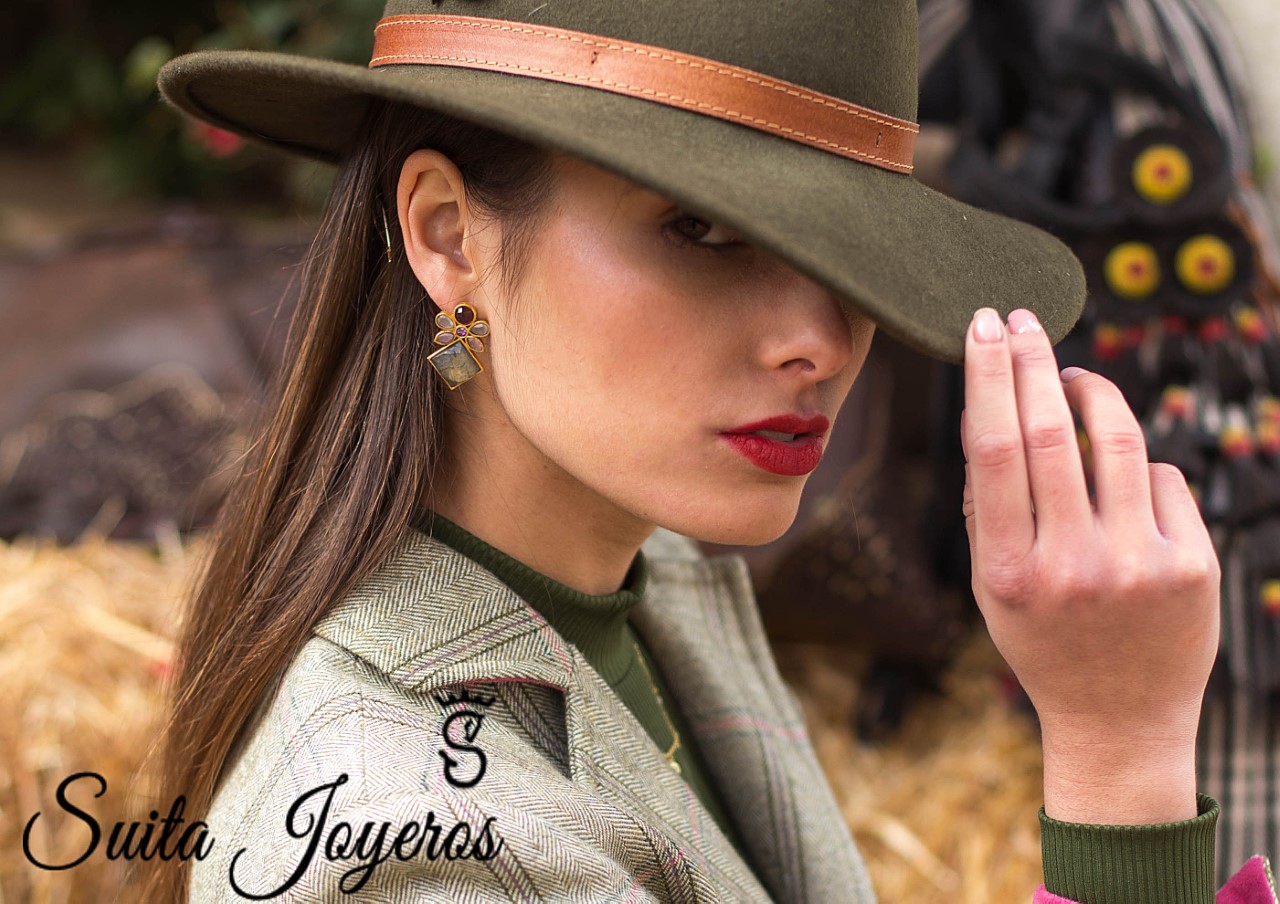 Pendientes Elegance Rosa, Amatista y Blanco - Imagen 3