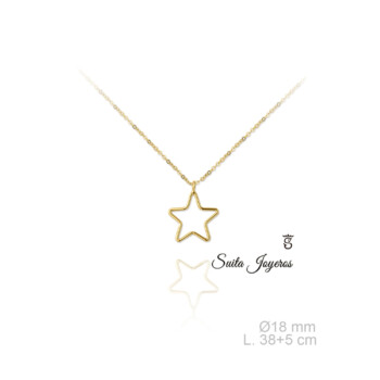 Gargantilla De plata 925 Con Colgante Estrella