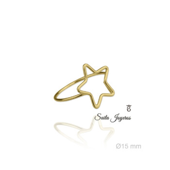 Anillo de Plata De Ley Con Estrella