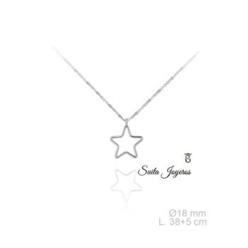 Gargantilla plata 925 Con Colgante Estrella