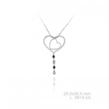 Gargantilla De Plata Corazones