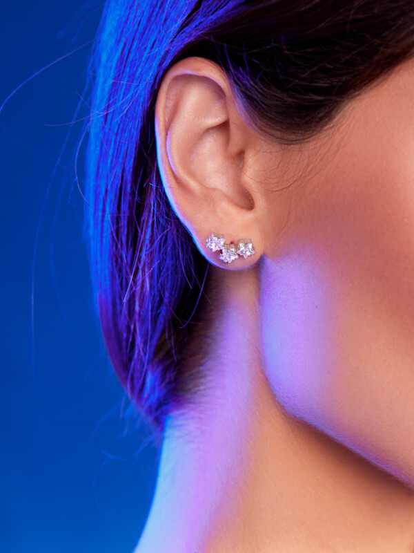 Pendientes Estrellas Plata - Imagen 2