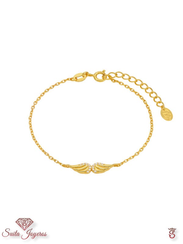 Pulsera Alas plata Dorada