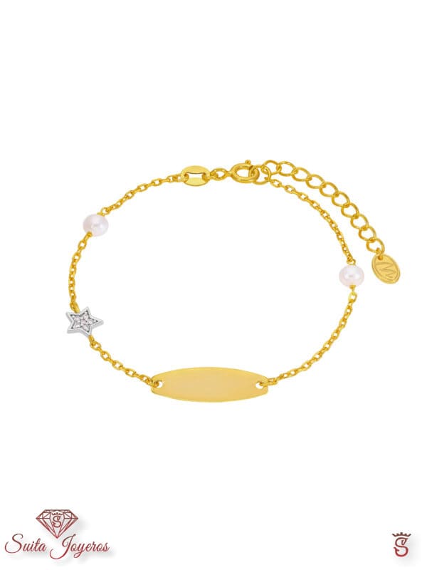 Pulsera Esclava Dorada Estrella
