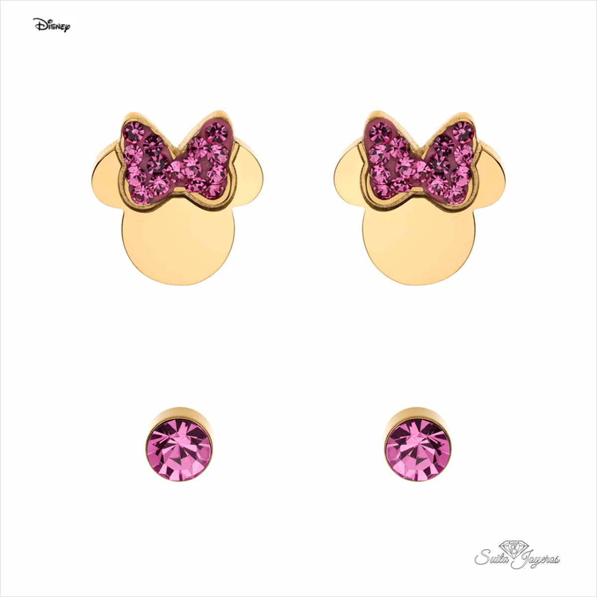 joyas disney pendientes minnie