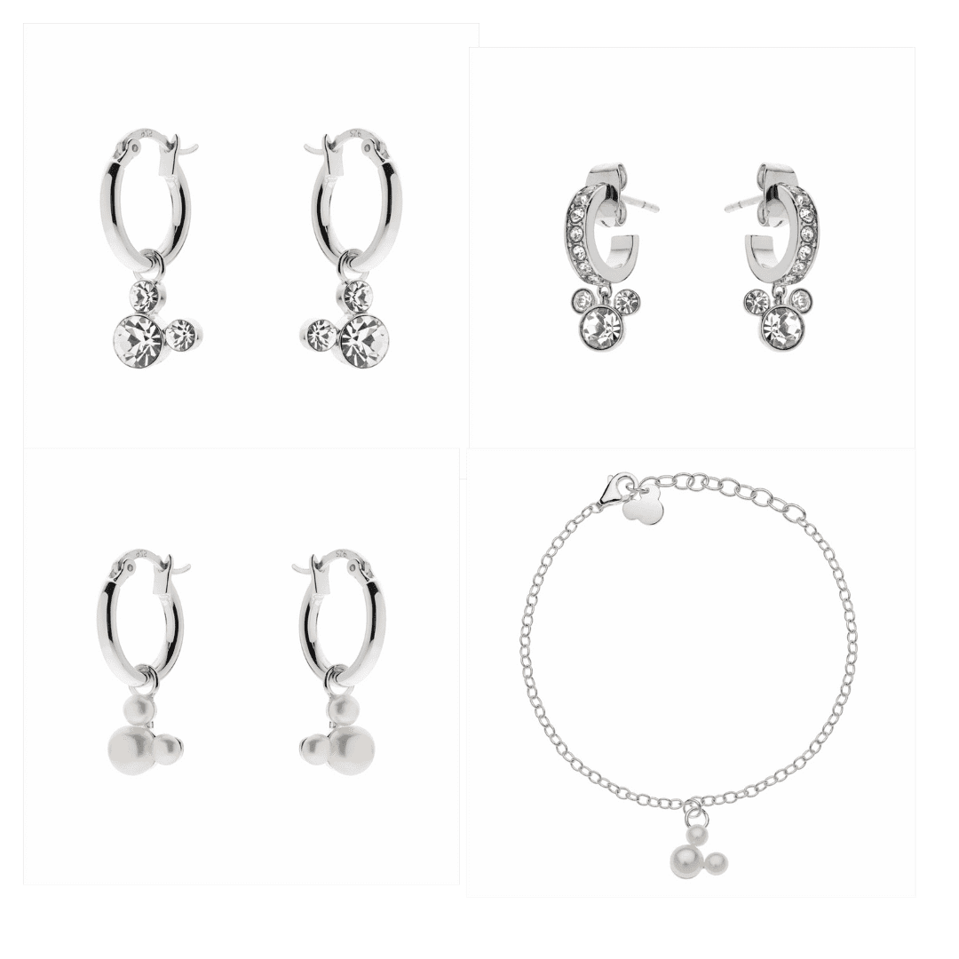 pendientes de aro minnie piedra natural
