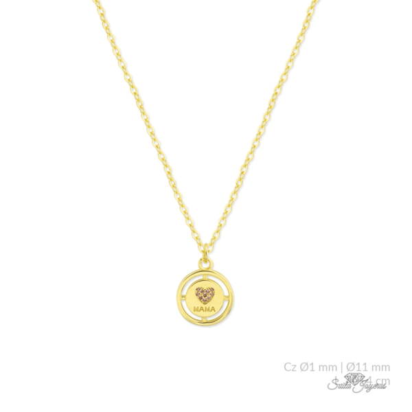 colgante medalla mama