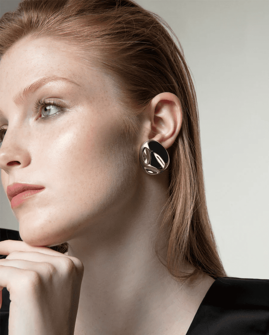pendientes grandes viceroy acero pulido