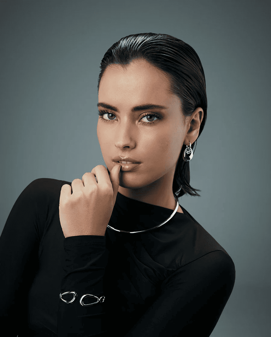pendientes statement maxi acero viceroy