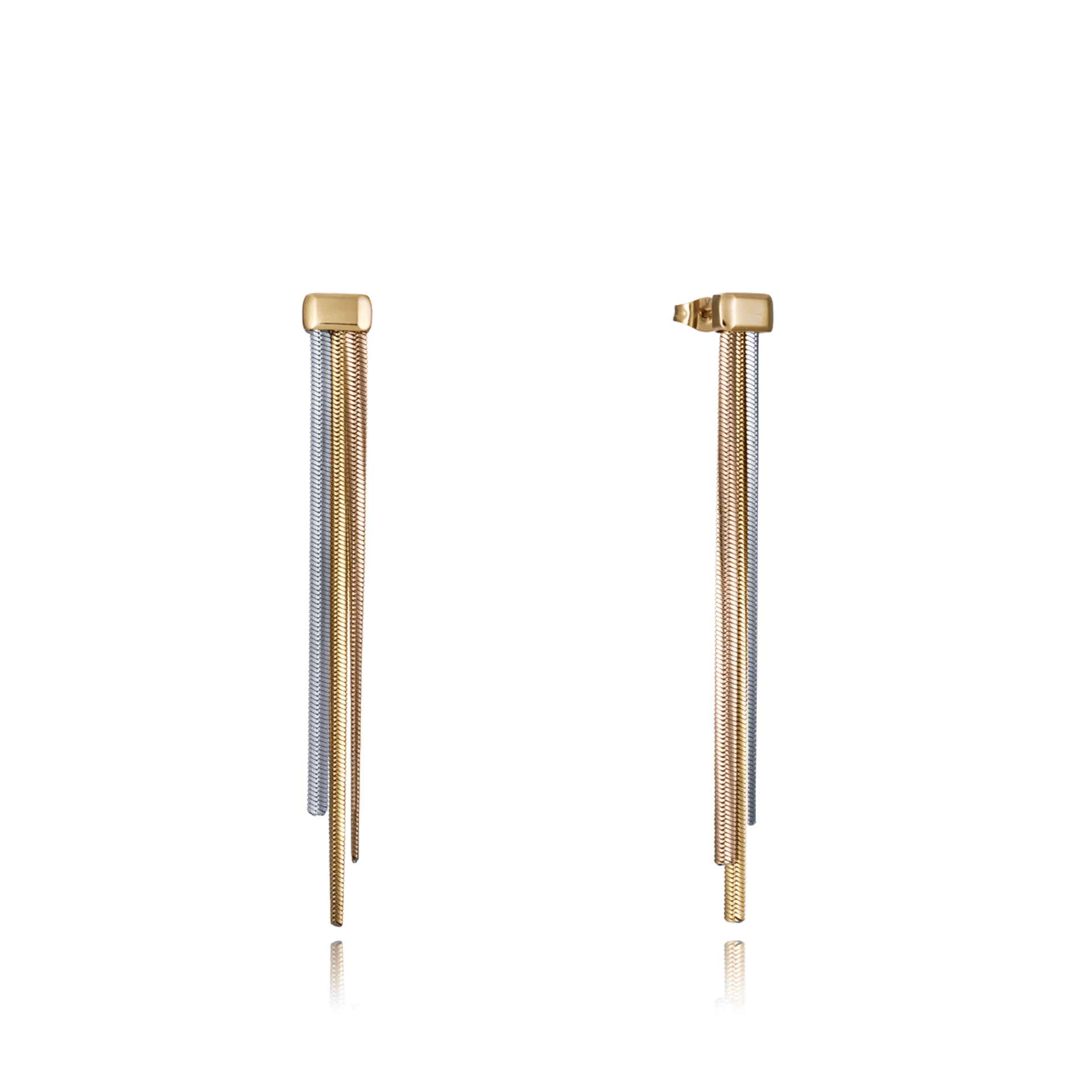 pendientes tricolor acero modelo 75369e01019