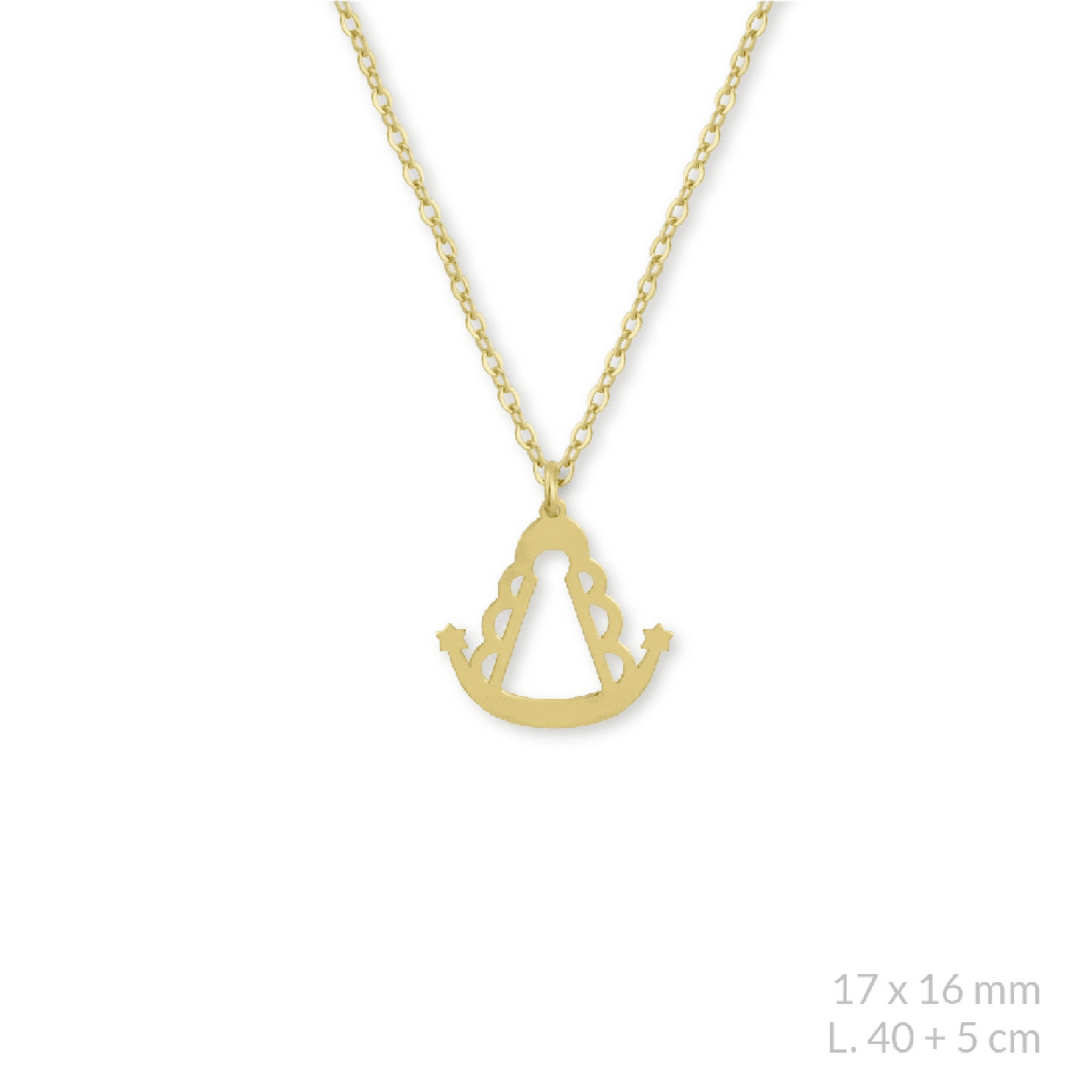 Collar Virgen del Rocío de Plata de Ley - Imagen 3