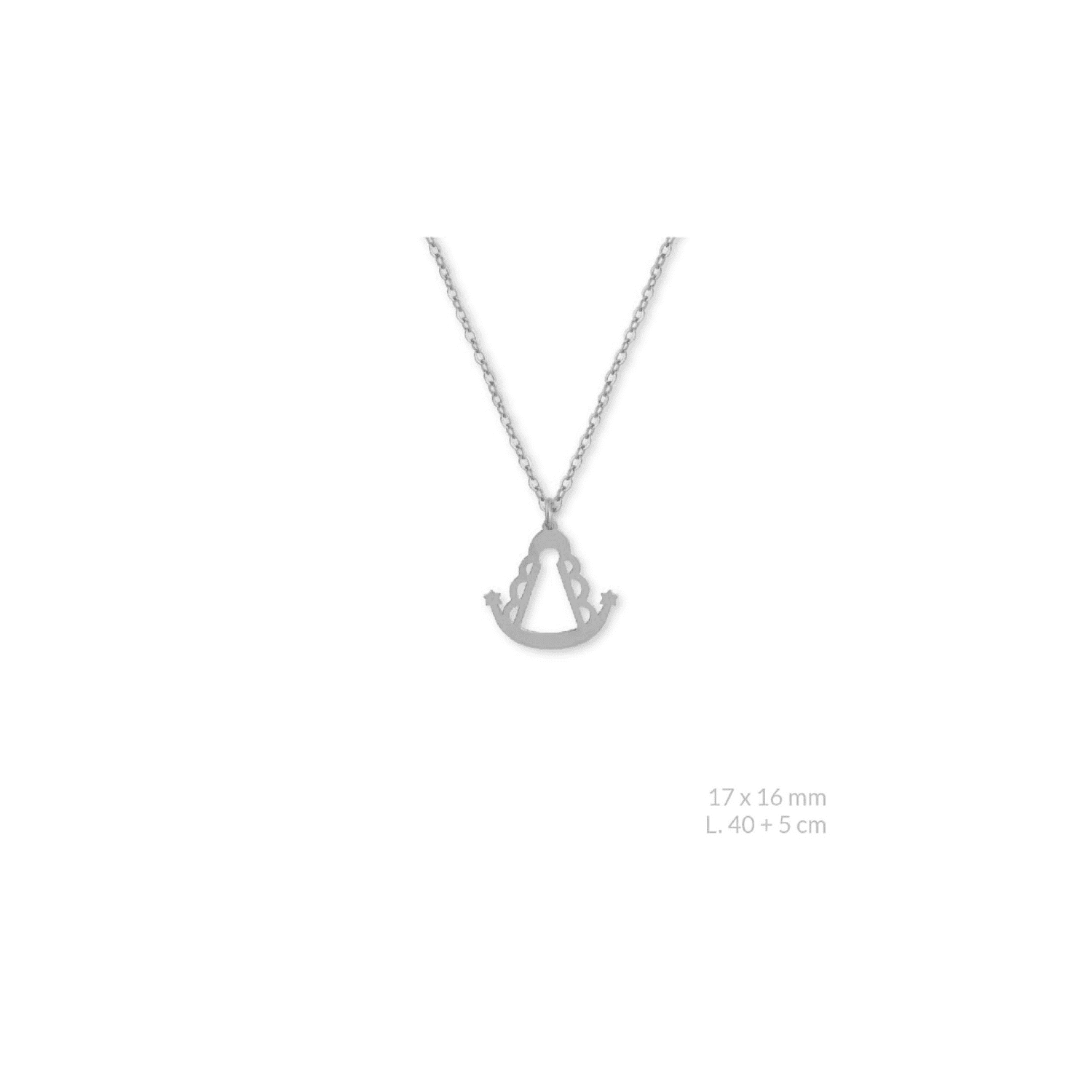 Collar Virgen del Rocío de Plata de Ley - Imagen 5