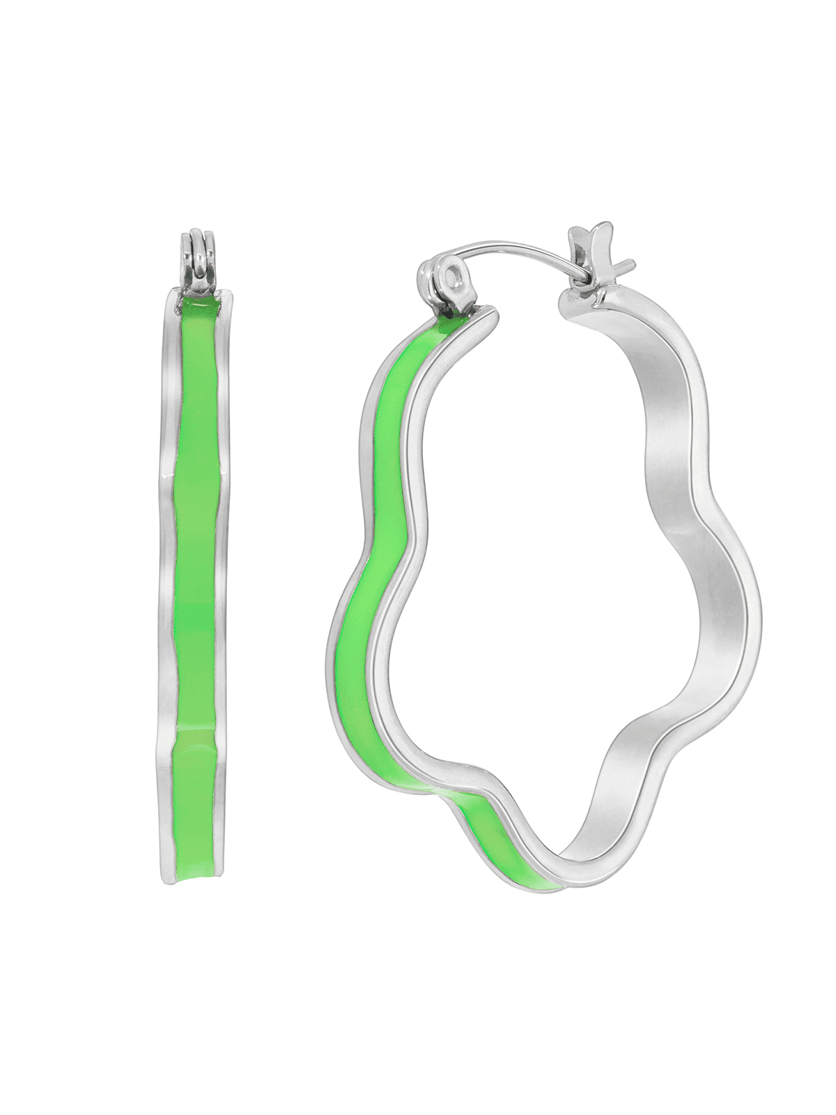 Pendientes Marea Glow de acero referencia C03001/AT