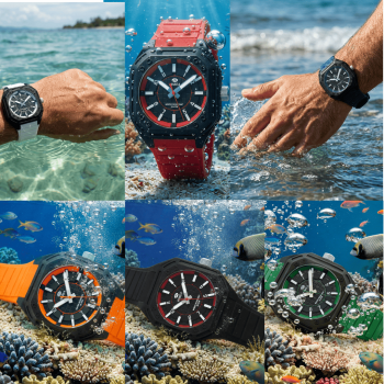 Reloj Marea hombre deportivo negro B35386 20 ATM